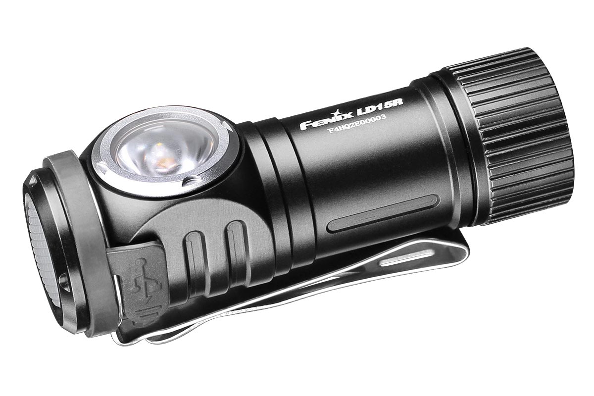 Fenix Ld15r Right Angle Flashlight W/battery 500 Lumens Black Ld15rxpbk for sale online 