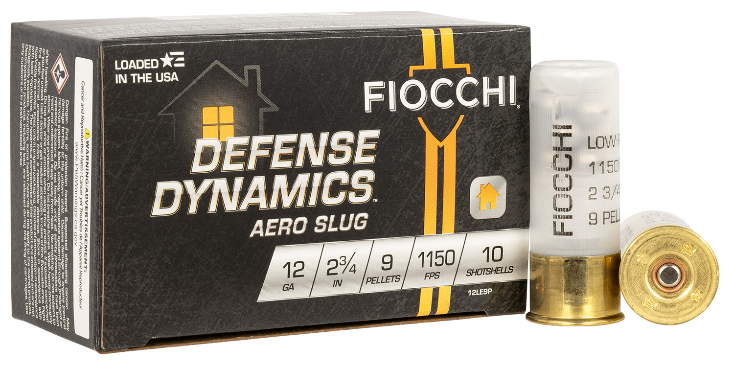 Fiocchi Field Dynamics Low Recoil 12 Gauge 9 2.75in Shotgun Buck Ammunition