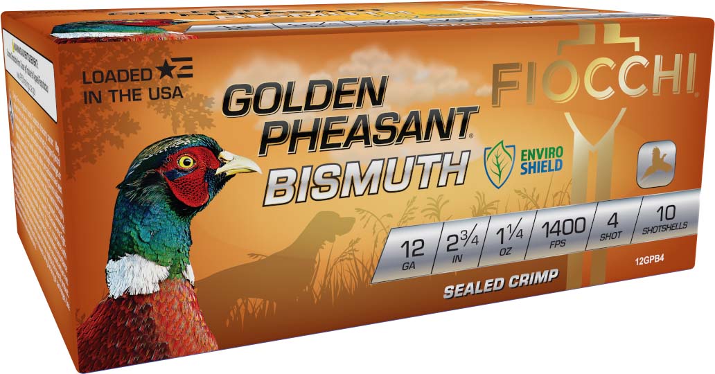 Fiocchi Golden Pheasant 12 Gauge 1-1/4oz 2.75in 4 Size Shotgun Ammunition