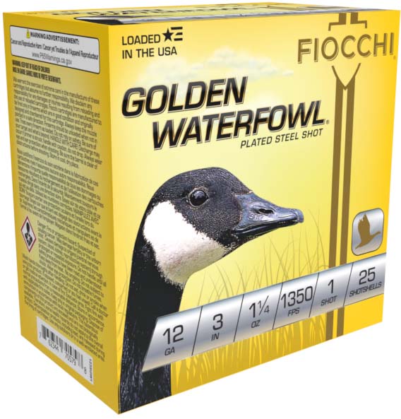 Fiocchi Golden Waterfowl 12 Gauge 1 1/4oz 3in 1 Shot Shotgun Ammunition