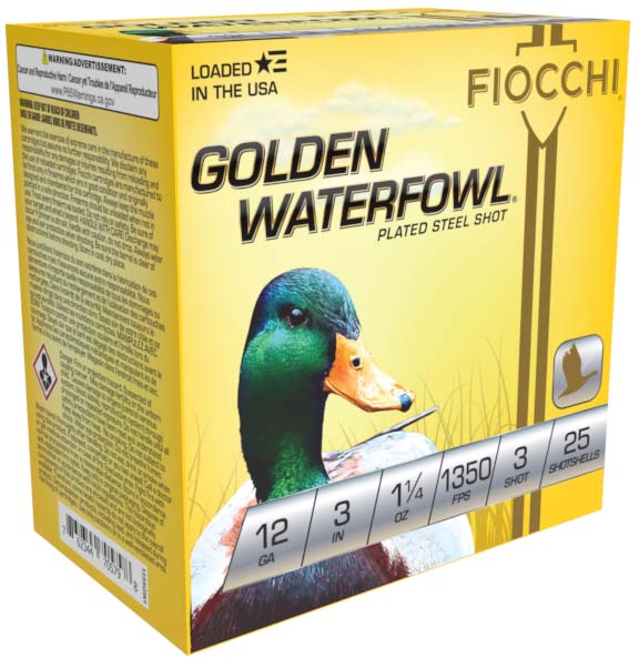 Fiocchi Golden Waterfowl 12 Gauge 1 1/4oz 3in 3 Shot Shotgun Ammunition