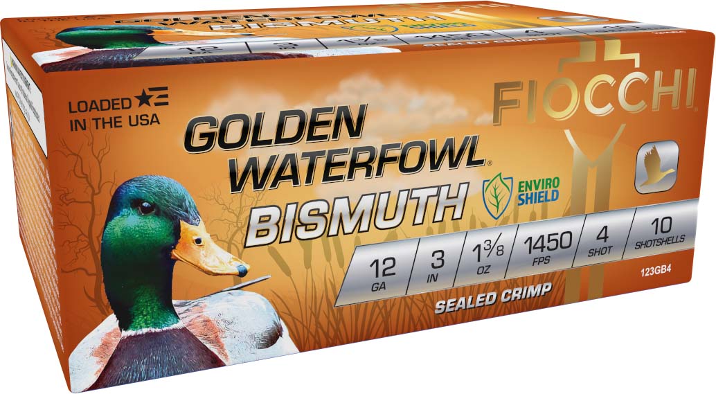 Fiocchi Golden Waterfowl Bismuth 12 Gauge 1 3/8 oz 3in Shotgun Ammunition