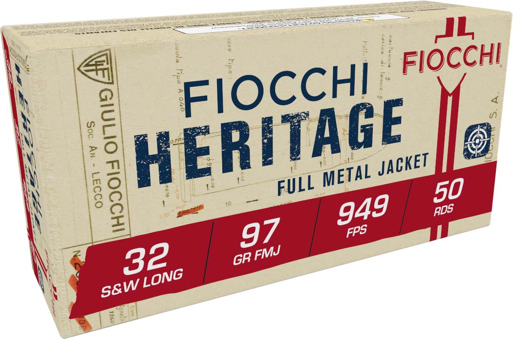 Fiocchi Range Dynamics .32SWL 97 Grain FMJ Brass Pistol Ammunition