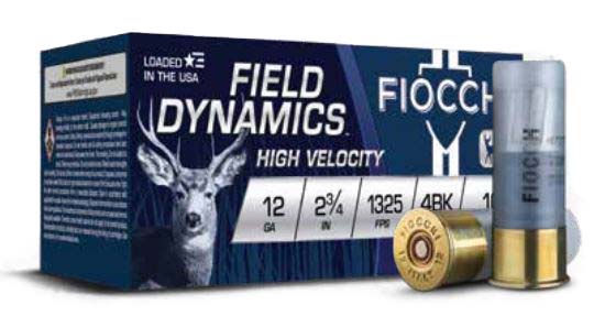 Fiocchi Hi Velocity Field Box 12 Gauge 1BK 9 Pellets 2.75in Shotgun Buckshot Ammunition