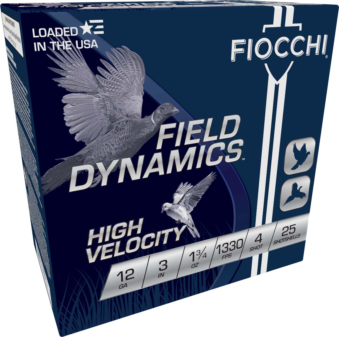 Fiocchi Hi Velocity Lead 12 Guage 1 3/4oz 3in 4 Shot Shotgun Ammunition