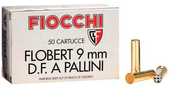 Fiocchi Rimfire 9mm Flobert 8 Grain Shotshell Brass Ammunition