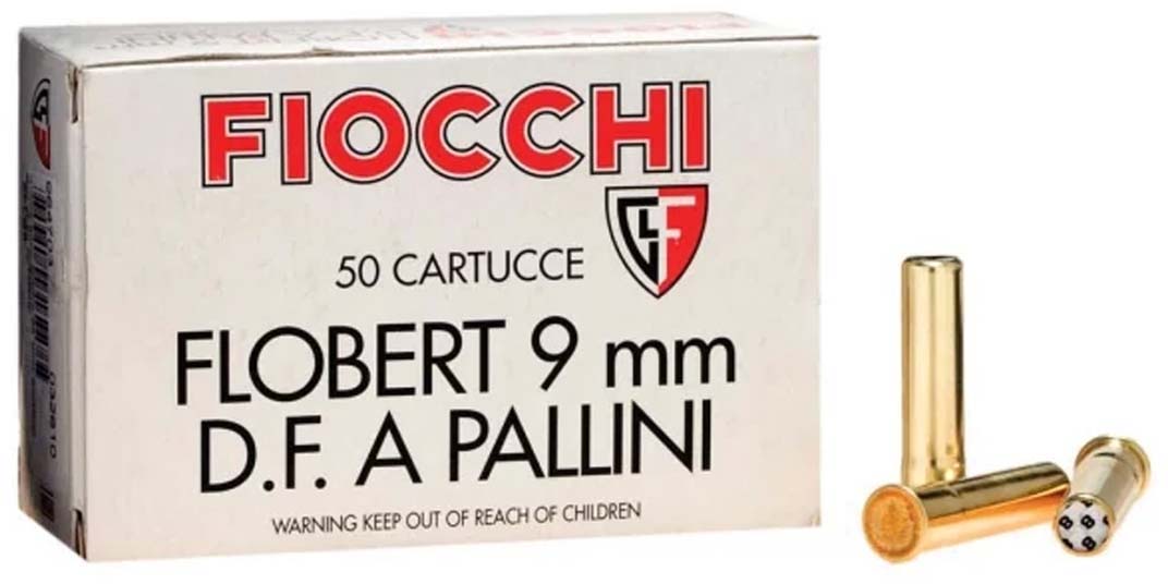 Fiocchi Rimfire 9mm Flobert 9 Grain Shotshell Brass Ammunition