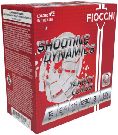 Fiocchi Shooting Dynamics 12 Gauge 1 1/8oz 2.75in 8 Shot Shotgun Ammunition