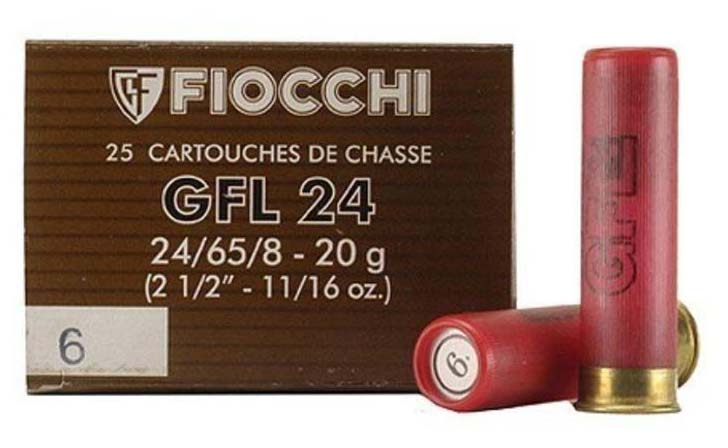 Fiocchi Specialty Shotgun Shells 24 Gauge 11/16oz 2.5in 6 Shot Shotgun Ammunition