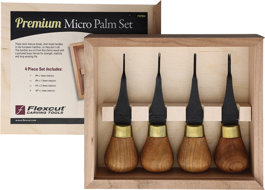 Flexcut - Deluxe Palm and Knife Set - 9 Piece