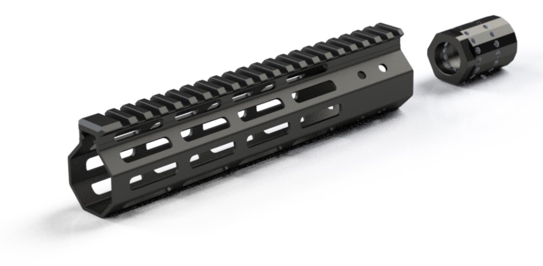 SOLO 8" Ultra Lite M-Lok Handguard