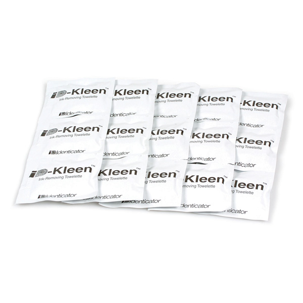 Fingerprint Ink Remover Towelettes, 100/pkg