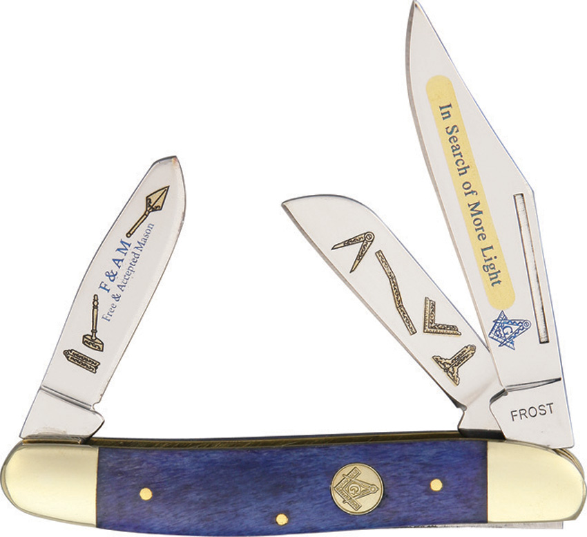 Frost Masonic Wrangler Knife | Free Shipping over $49!