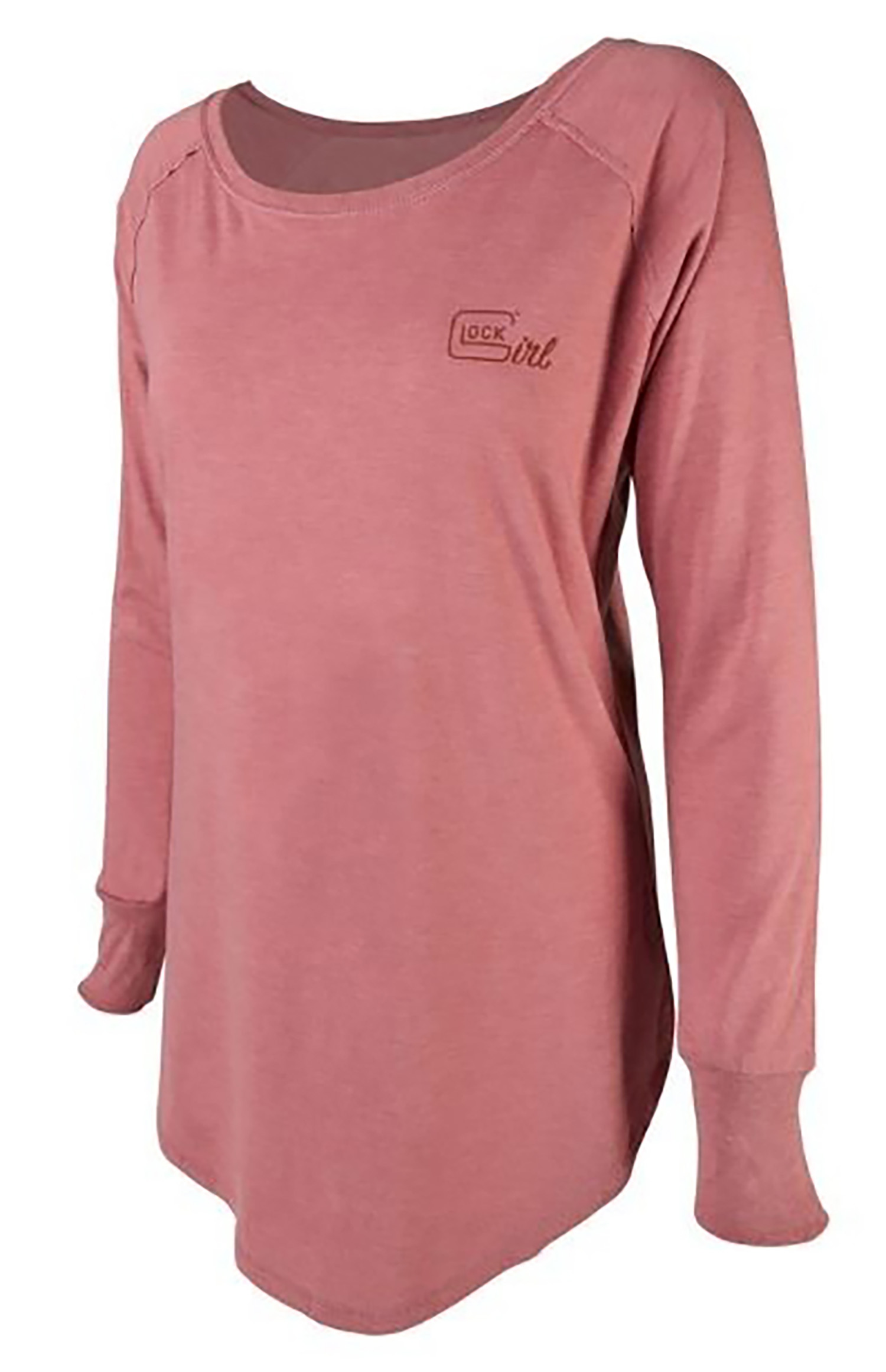 Glock Girl Confidence Long Sleeve Cotton/Polyester/Rayon Tunic - Womens