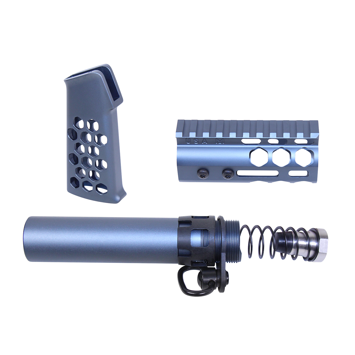 Guntec USA AR-15 Micro Honeycomb Pistol Furniture Set