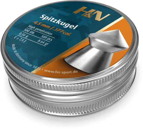 H&N Sport Spitzkugel .177 Caliber 8.64 Grain Air Rifle Pellets