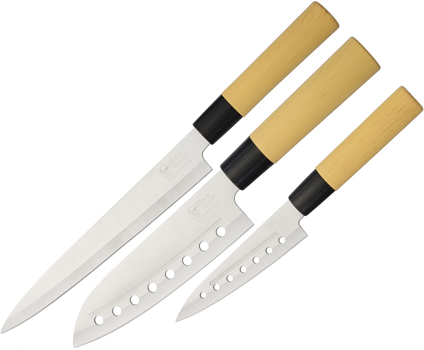 Hen & Rooster Kitchen Knife Set  Up to $5.96 Off Free Shipping over $49!
