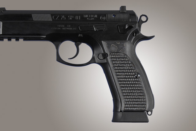 Hogue G-10 Grips for CZ-75 - CZ-85, Piranha pattern