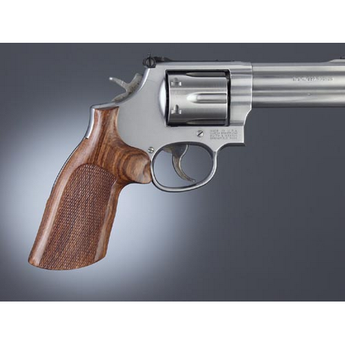 Hogue Diamondback Handgun Grip, Rosewood No finger Groove Checkered 49911