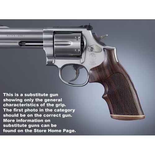 Hogue S&W K or L Rd. Handgun Grip Conver. Rosewood Top Finger Groove Big Butt 19944