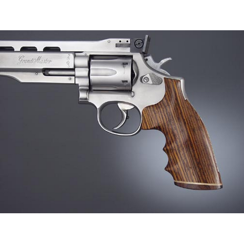 Hogue S&W K or L Sq. Butt Handgun Grip Coco Bolo Stripe Cap 10820