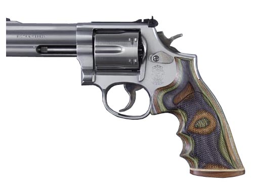 Hogue N Sq. Butt Handgun Grip Lamo Camo Stripe Cap Checkered 29421