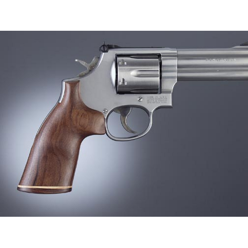 Hogue S&W N Rd. Handgun Grip Pau Ferro No Finger Groove Stripe Cap 25330