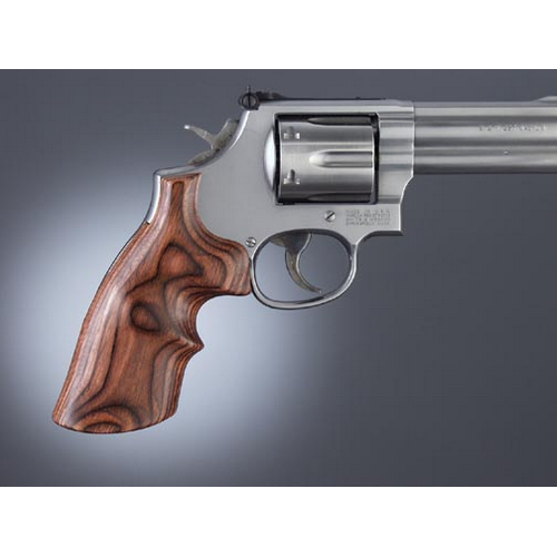 Hogue N Sq. Butt Handgun Grip Rose Laminate Top Finger Groove 29550