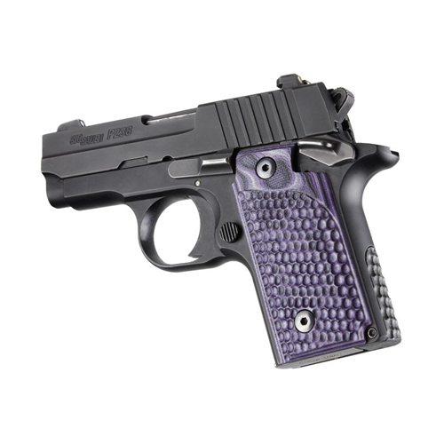Hogue Sig Sauer P238 Piranha Grip G10 - G-mascus Purple Lava