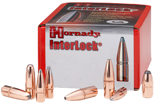 Hornady InterLock Rifle Bullets, 270 Caliber, .277, 140 Grain, Boat Tail Spire Point