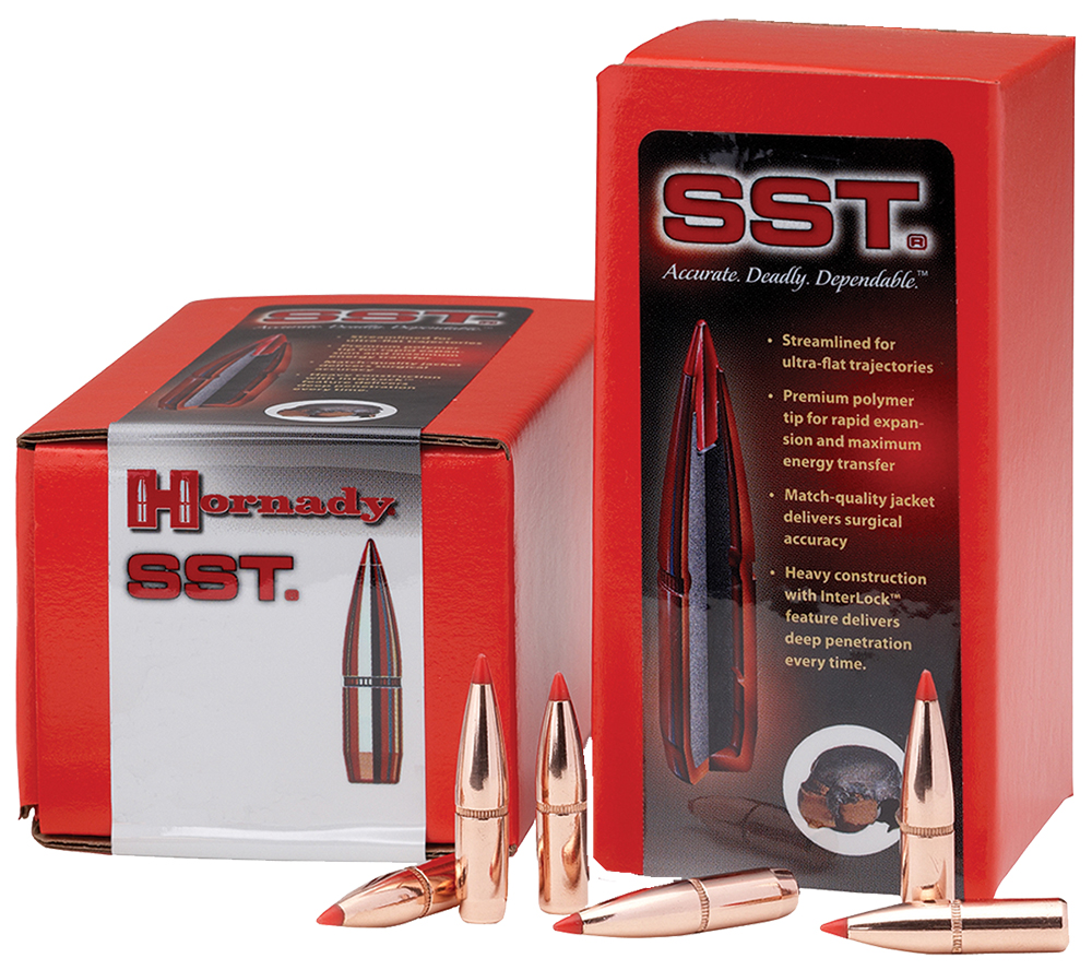 Hornady SST Rifle Bullets, 6.5mm, .264, 123 Grain 22 Off 4.6 Star