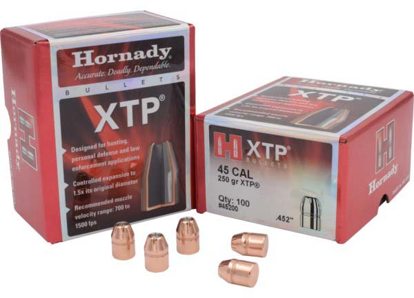 Hornady XTP Pistol Bullets, 45 Caliber, .452, 250 Grain, Hollow Point | $3.46 Off 5 Star Rating Free Shipping over $49!