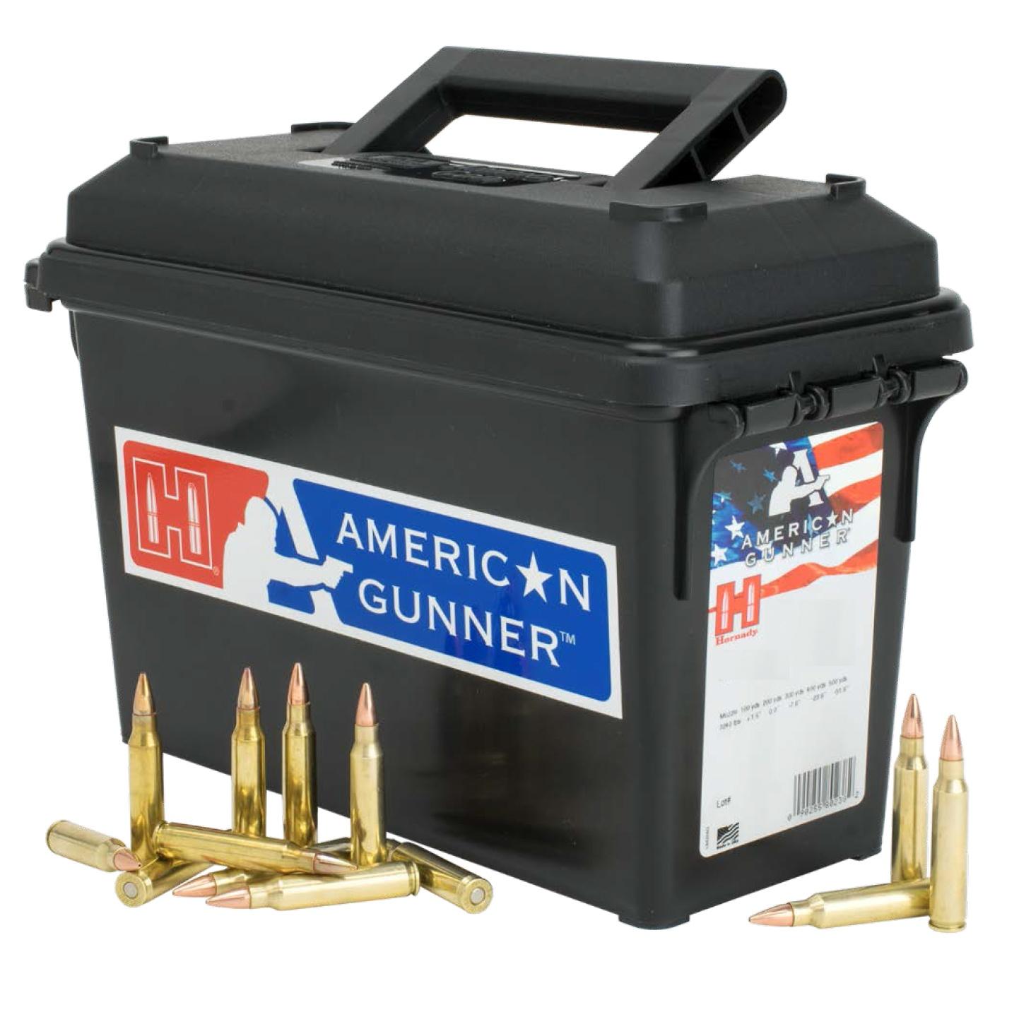 Hornady American Gunner Rifle Ammunition 5.56 NATO 55 gr HP 3240 fps