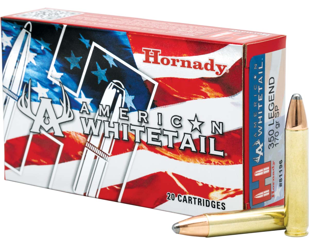 Hornady American Whitetail .350 Legend 170 Grain InterLock SP Centerfire Rifle Ammunition