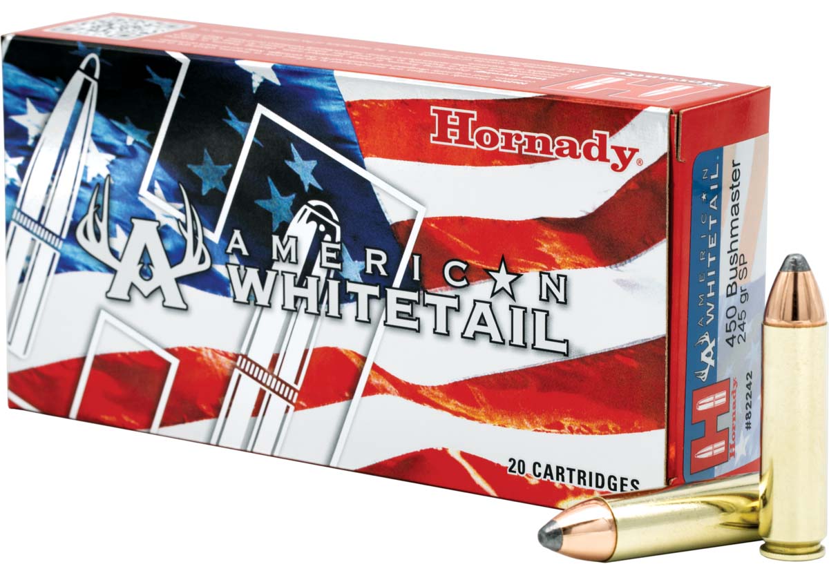 Hornady American Whitetail .450 Bushmaster 245 Grain InterLock SP Centerfire Rifle Ammunition