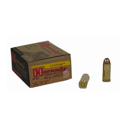 Hornady Custom 10mm Auto 180 Grain eXtreme Terminal Performance Centerfire Pistol Ammunition