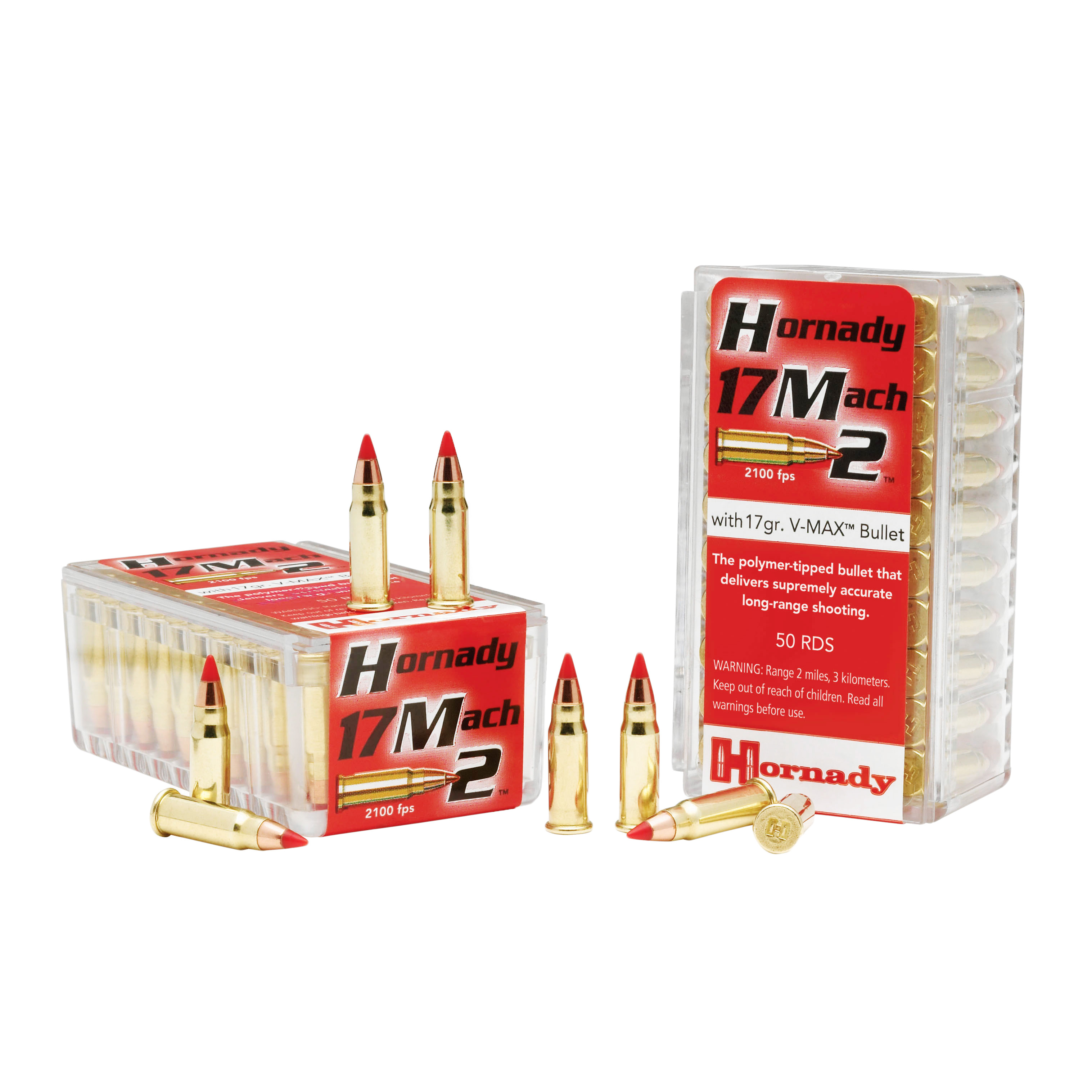 Hornady Varmint Express Rimfire .17 Hornady Mach 2 17 Grain V-MAX Rimfire Ammunition