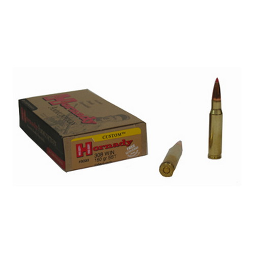 Hornady Custom .308 Winchester 150 Grain Super Shock Tip Centerfire Rifle Ammunition