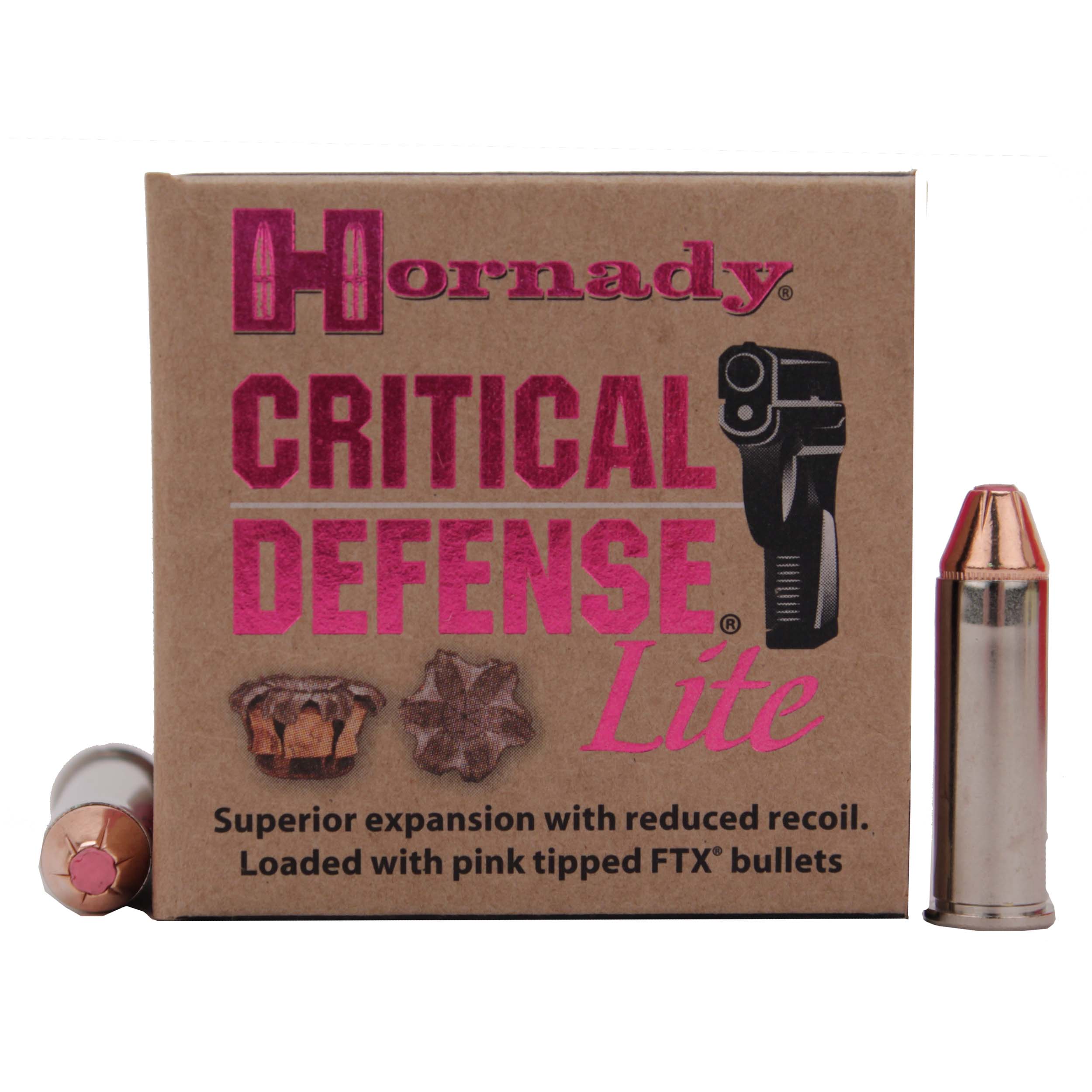 Hornady Critical Defense .38 Special 90 Grain Flex Tip eXpanding Centerfire Pistol Ammunition