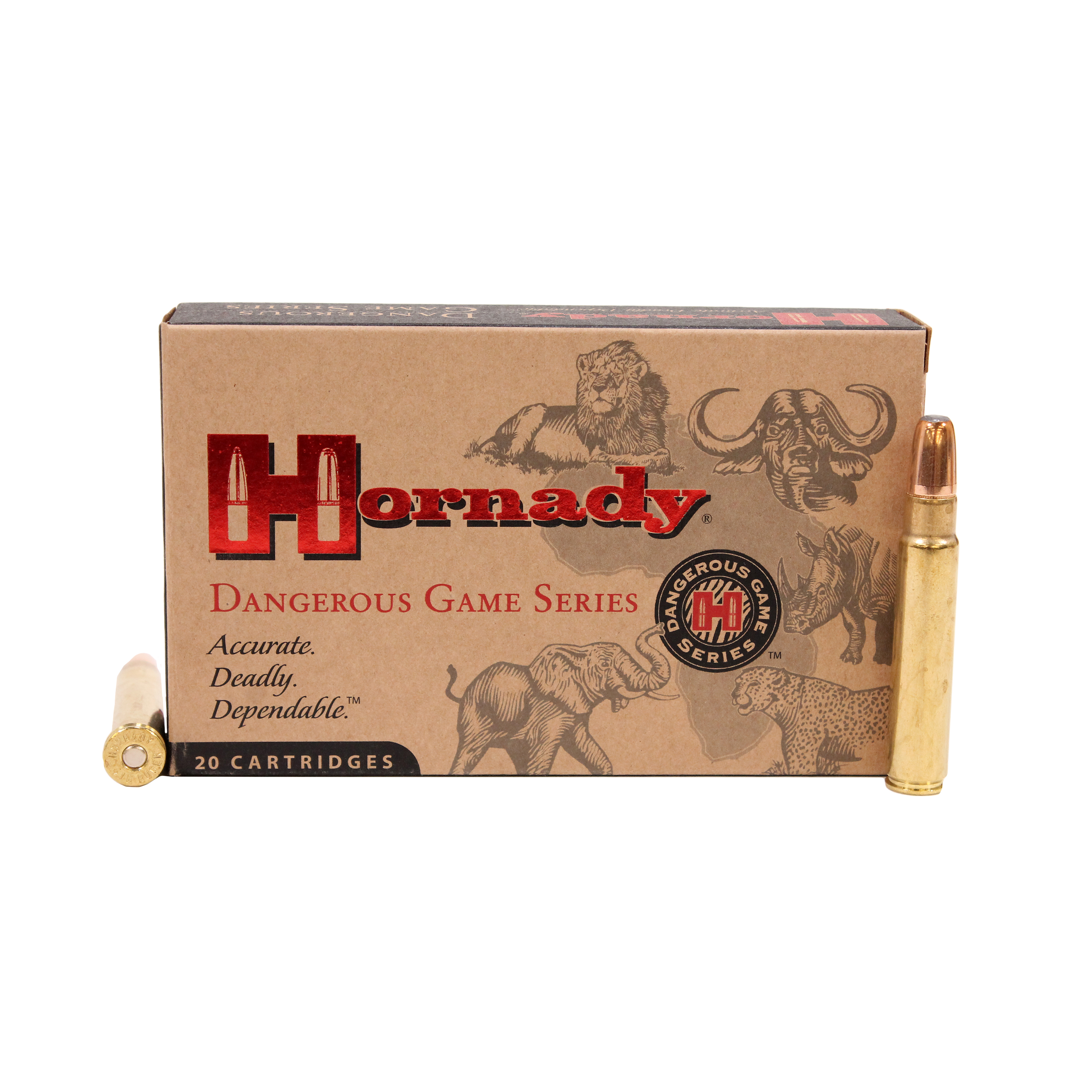 Hornady Dangerous Game .416 Ruger 400 Grain Dangerous Game eXpanding Bonded Centerfire Rifle Ammunition