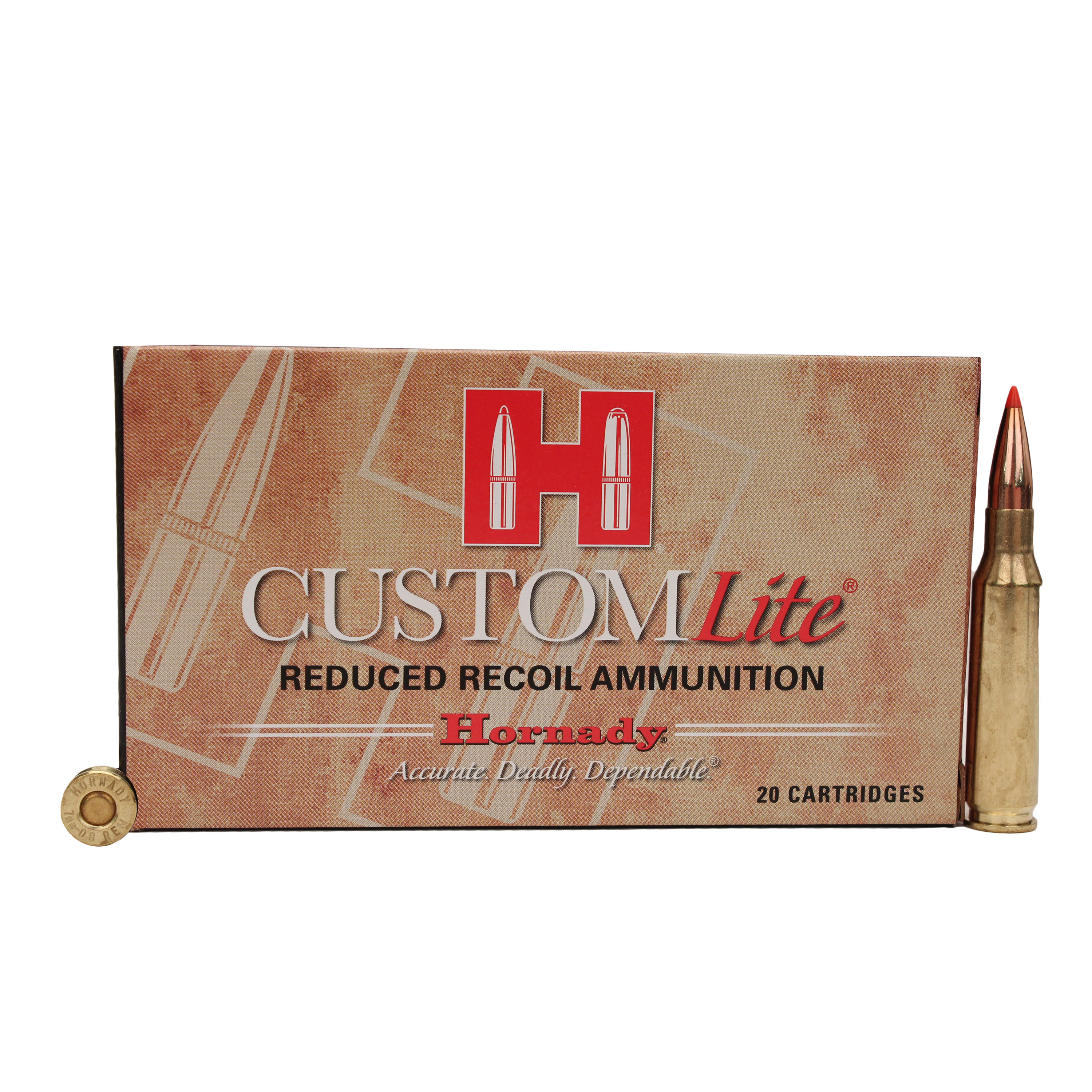 Hornady Custom Lite 7mm-08 Remington 120 Grain Super Shock Tip Centerfire Rifle Ammunition