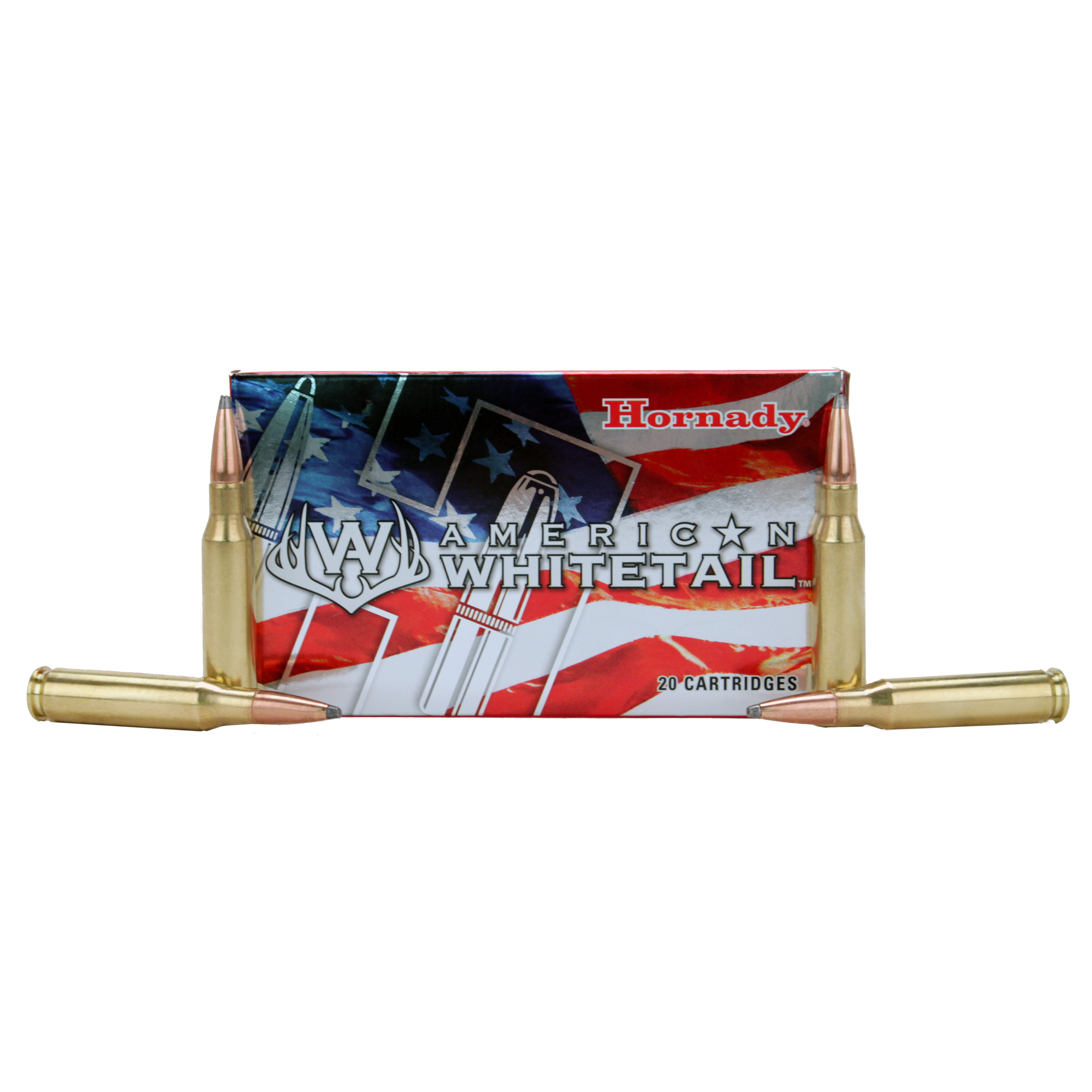 Hornady American Whitetail 7mm-08 Remington 139 Grain InterLock SP Centerfire Rifle Ammunition