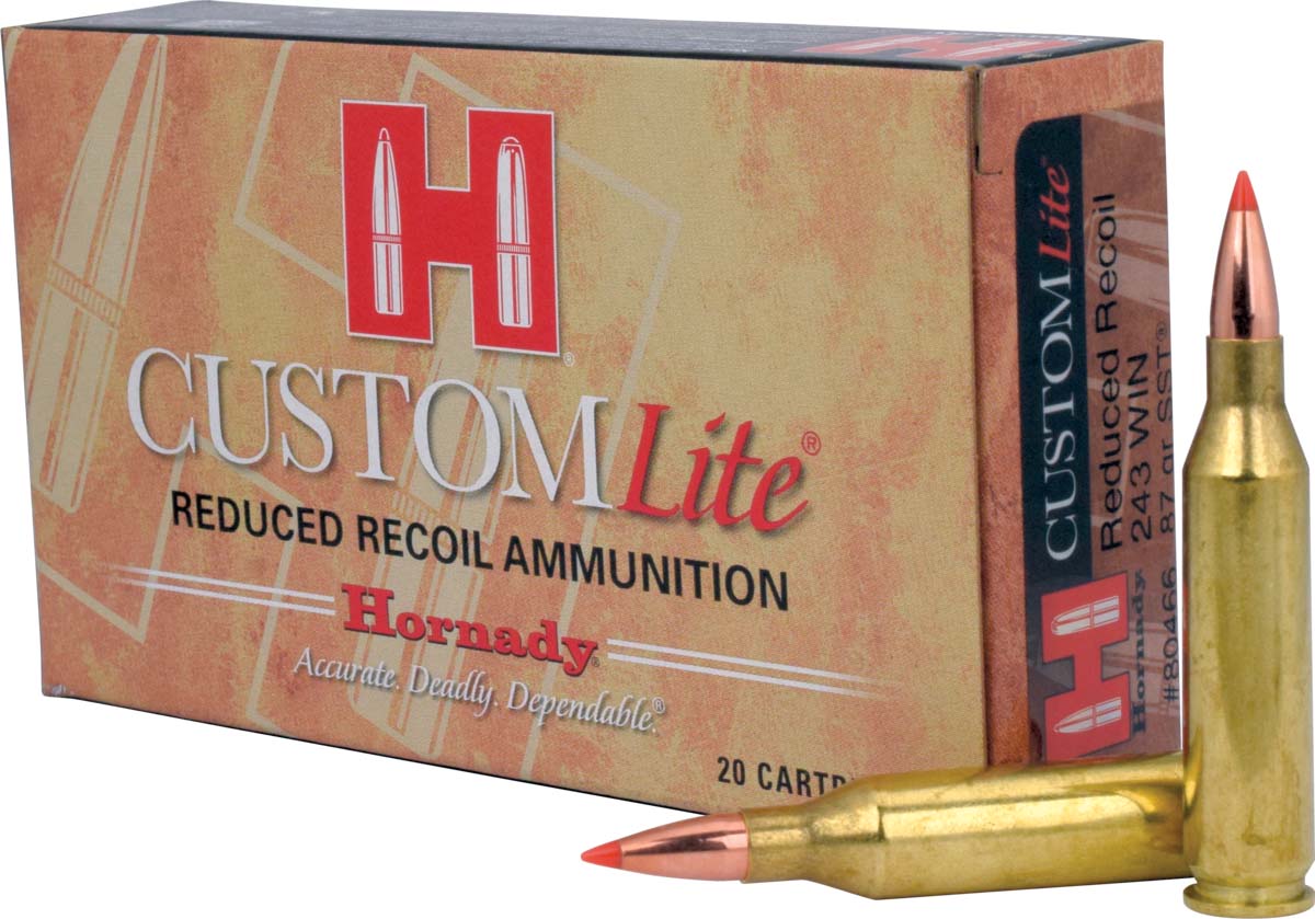 Hornady Custom .243 Winchester 87 Grain Super Shock Tip Centerfire Rifle Ammunition