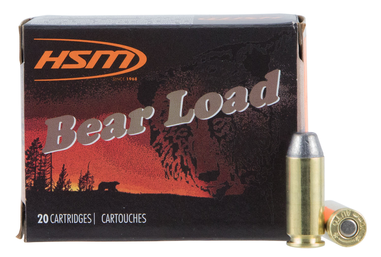 HSM 10MM9N20 Bear Load 10mm Auto 200 Gr Round Nose Flat Point (RNFP)