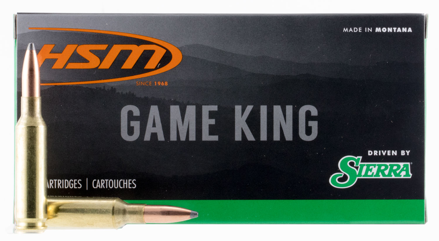 HSM Ammunition Game King .303 British 180 Grain Spitzer Boat Tail Brass Cased Rifle Ammunition