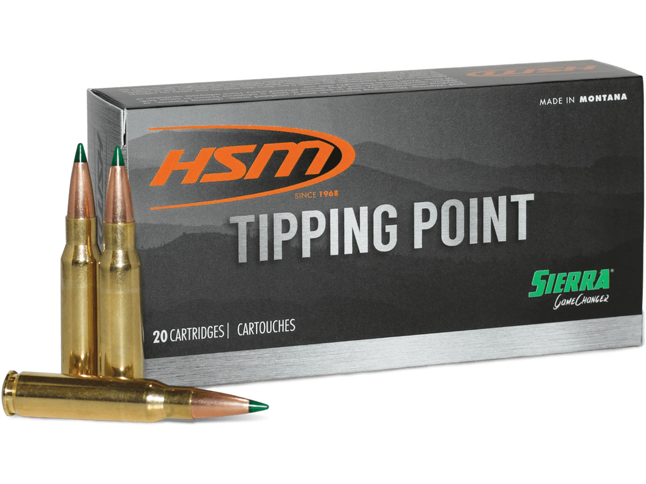 HSM Ammunition 7mm MAG 162 Grain Tipping PT Rifle Ammunition