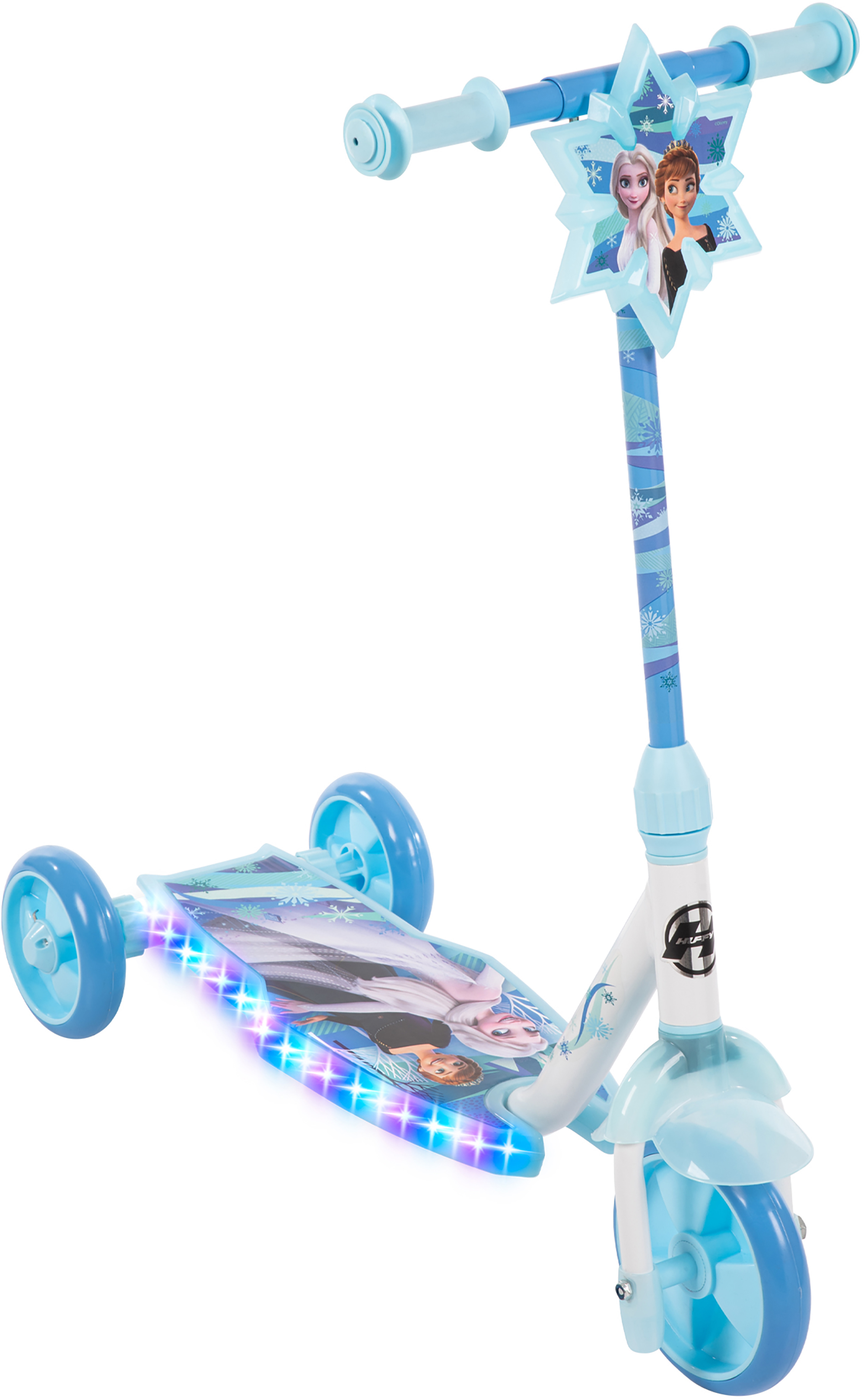 Frozen 2 Electro-Light 3-Wheel Preschool Scooter, white