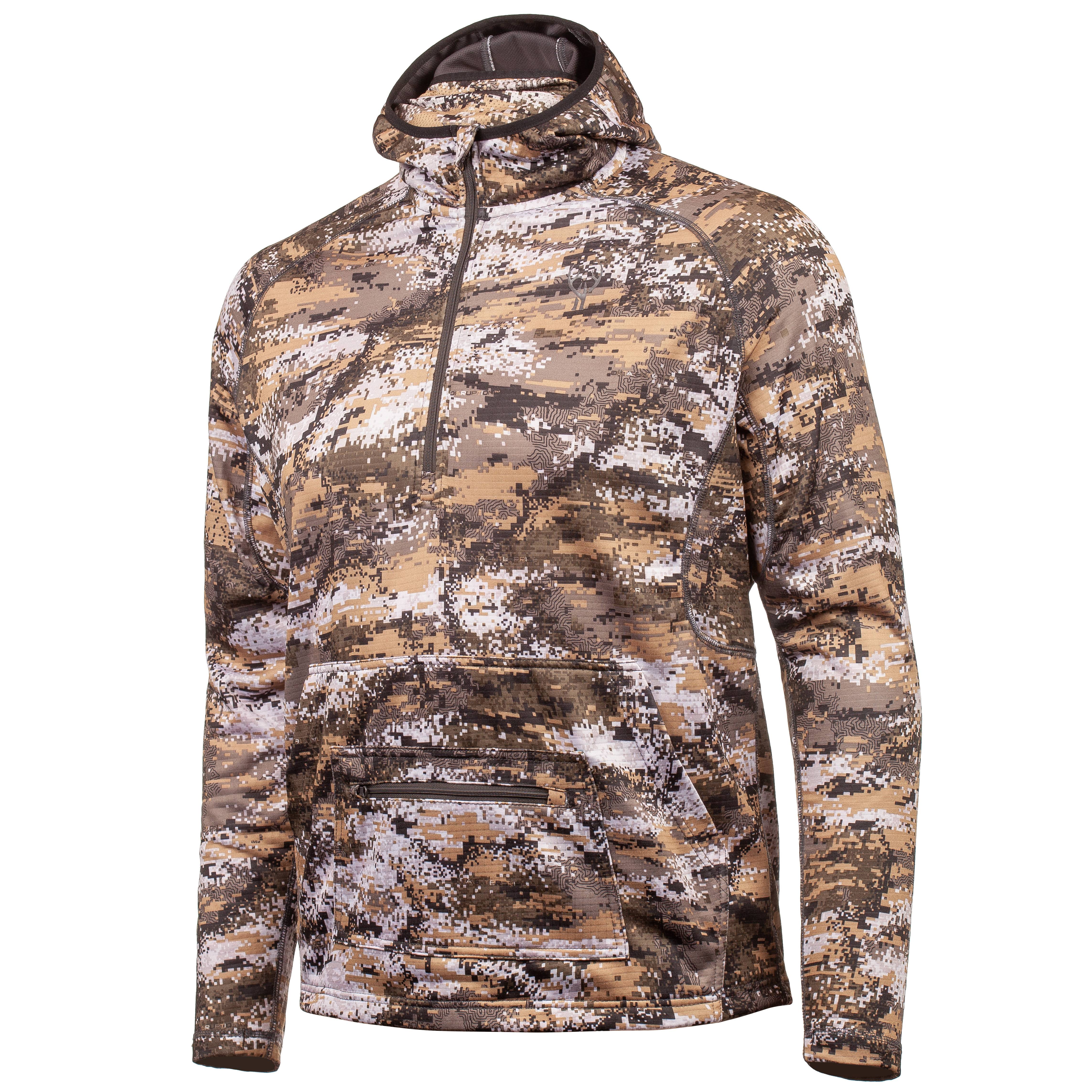 Huntworth Men's Harrison Midweight Performance Camo Hunting Hoodie