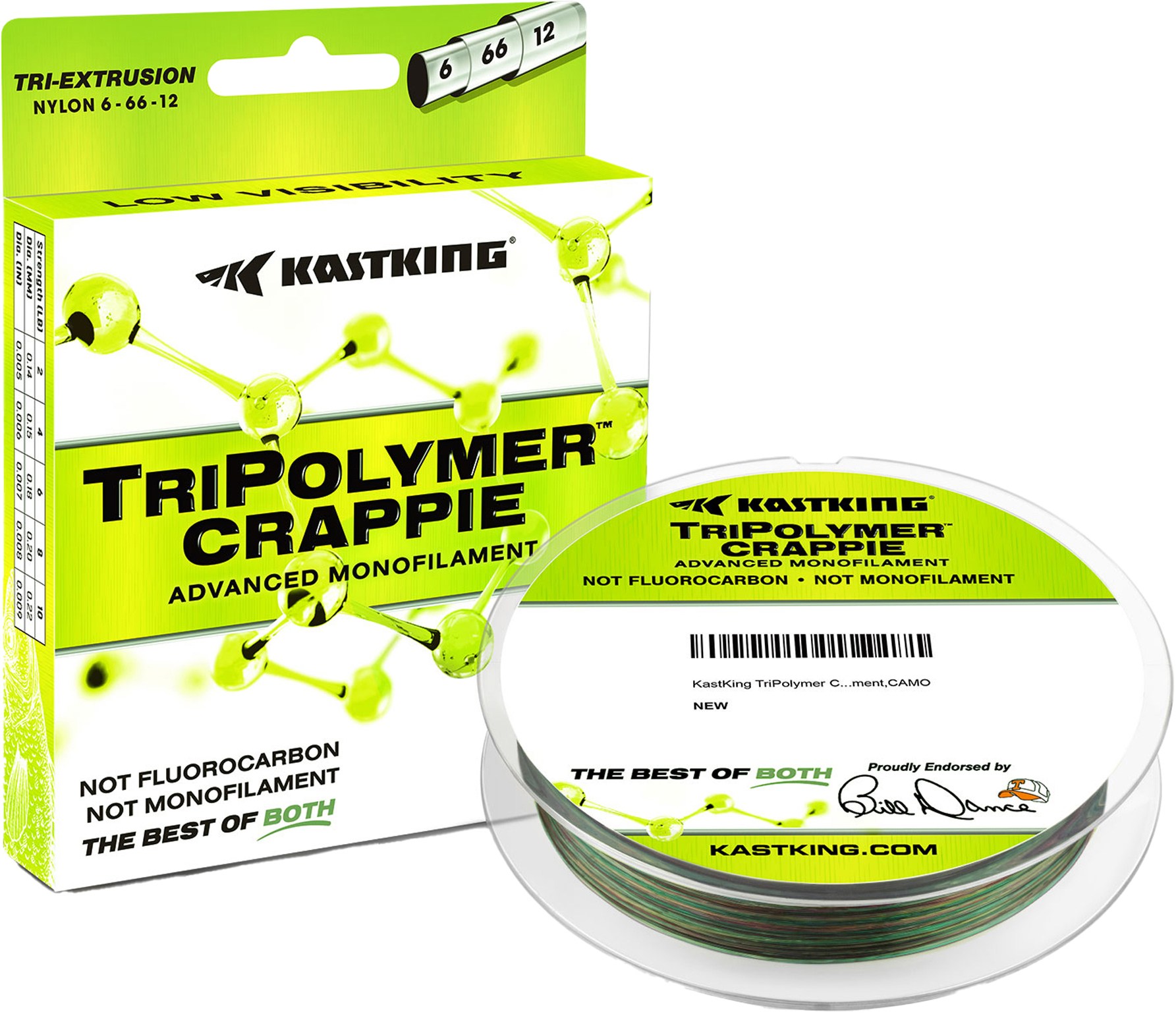 KastKing TriPolymer Crappie Monofilament
