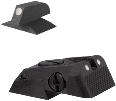 Kensight DAS Serrated Blade w/Artic White Dots Adjustable Rear 1911 Sight
